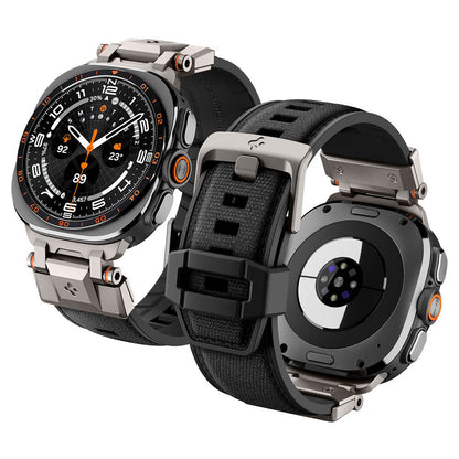 Spigen DuraPro Armor band voor Samsung Galaxy Watch Ultra Series, Zwart AMP11615