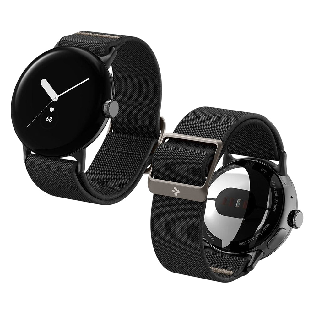 Spigen Lite Fit Armband für Google Pixel Watch 45mm Series, Schwarz AMP07601
