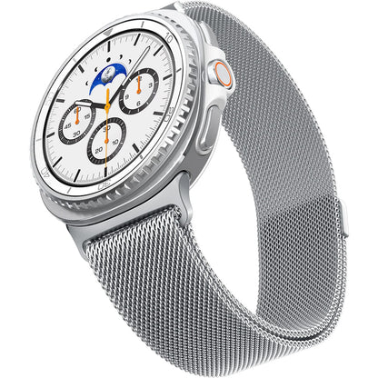 Spigen Metal Fit band voor Samsung Galaxy Watch9 / Watch8 / Watch8 Classic Series, Zilver AMP10121