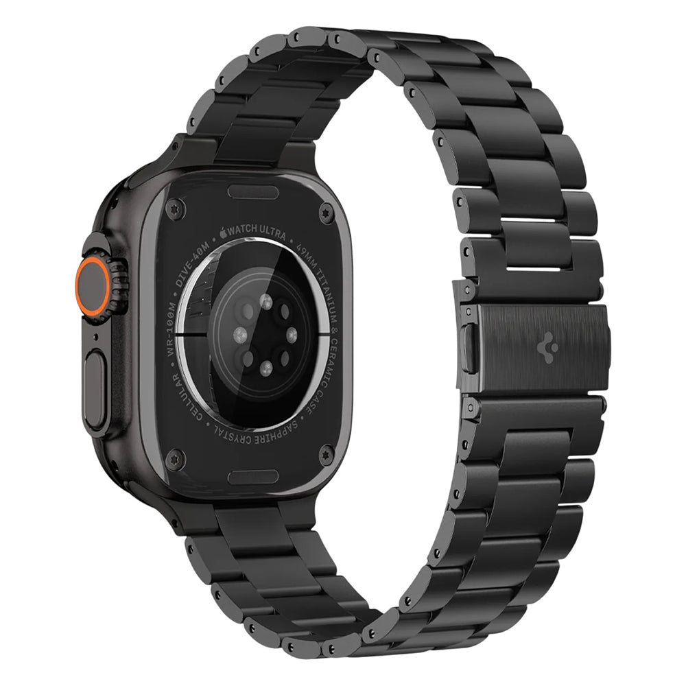 Spigen Modern Fit band voor Apple Watch 49mm / 46mm / 45mm / 44mm / 42mm Series, Zwart AMP11577