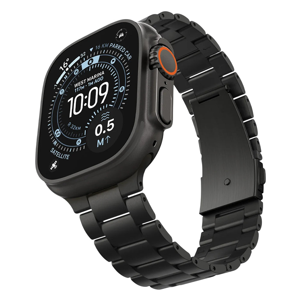 Spigen Modern Fit band voor Apple Watch 49mm / 46mm / 45mm / 44mm / 42mm Series, Zwart AMP11577