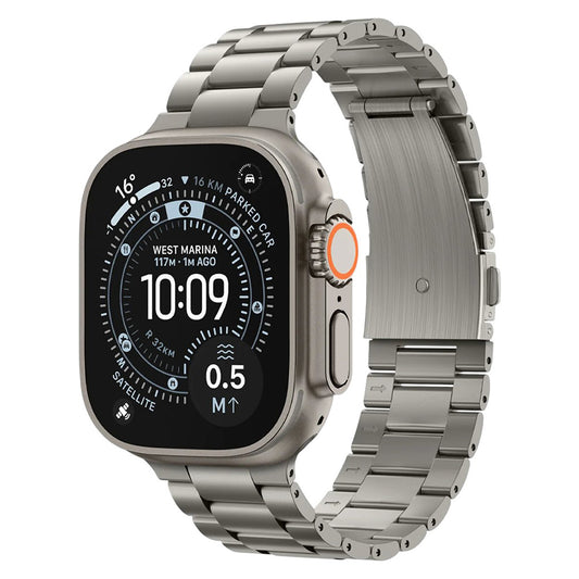 Bracelet Spigen Modern Fit Titanium pour Apple Watch Series 49 mm / 46 mm / 45 mm / 44 mm, gris AMP09105