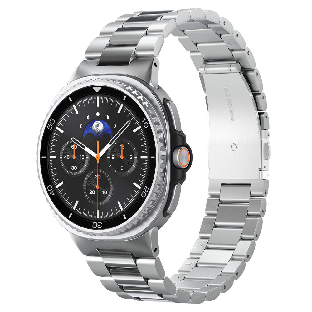 Bracelet Spigen Modern Fit pour Samsung Galaxy Watch8 / Watch8 Classic Series, Argenté AMP10120