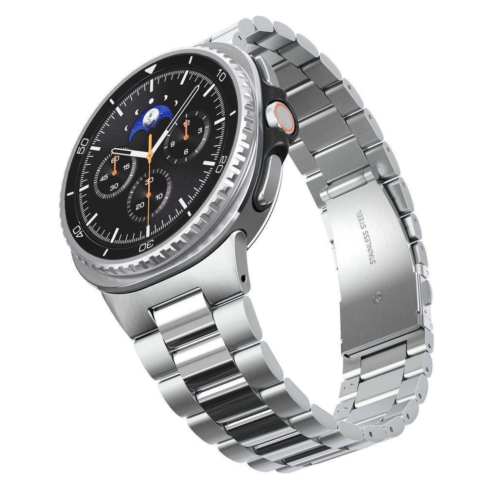 Bracelet Spigen Modern Fit pour Samsung Galaxy Watch8 / Watch8 Classic Series, Argenté AMP10120