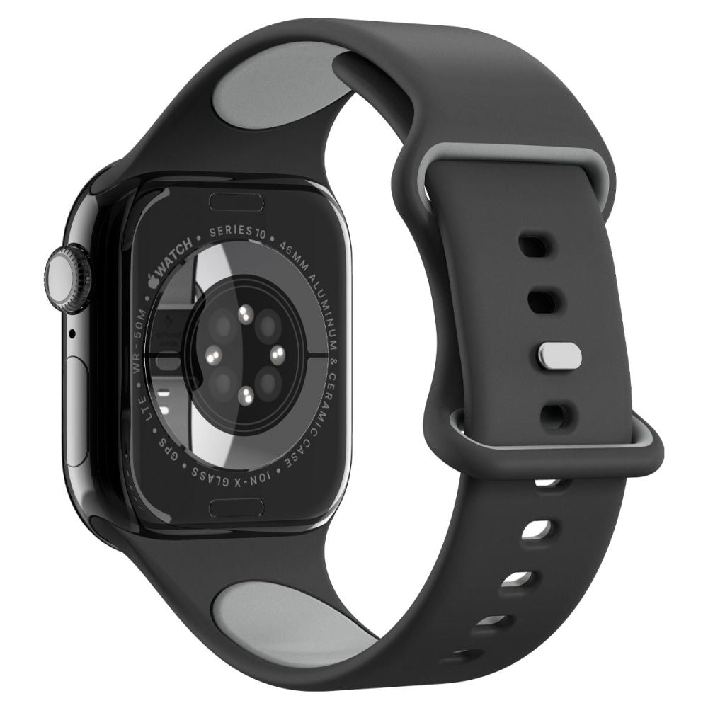 Spigen Nano Pop band voor Apple Watch 49mm / 46mm / 45mm / 44mm / 42mm Series, Zwart AMP09321