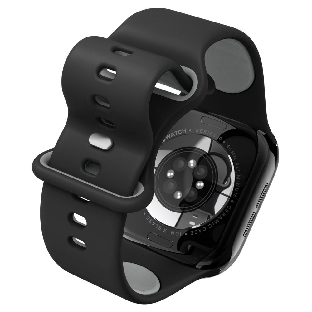 Spigen Nano Pop band voor Apple Watch 49mm / 46mm / 45mm / 44mm / 42mm Series, Zwart AMP09321