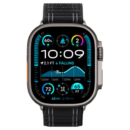 Spigen WBF0 Strap for Apple Watch 49mm / 46mm / 45mm / 44mm Series, Black AMP10141