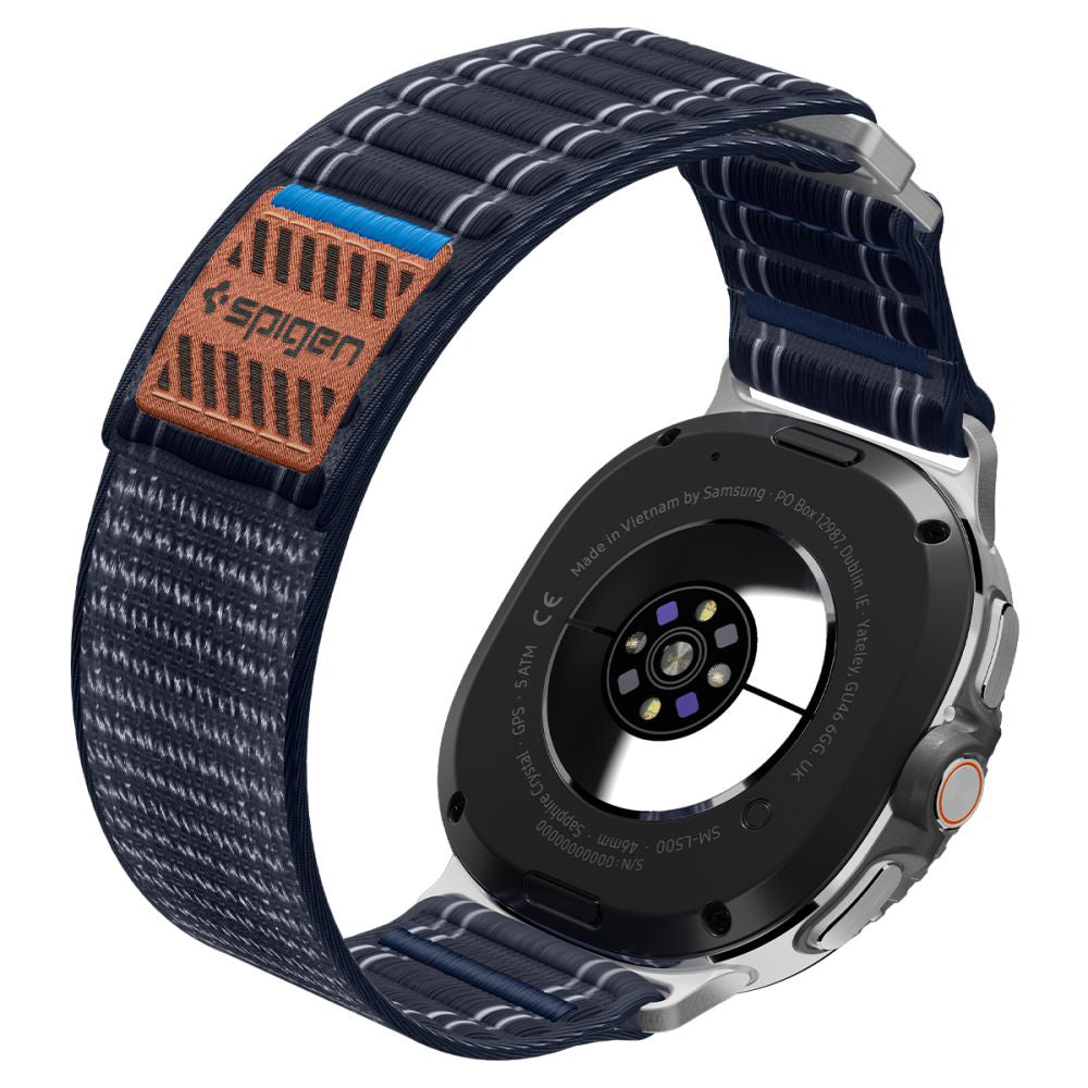 Spigen WBF0 Armband für Samsung Galaxy Watch8 / Watch8 Classic Series, Marineblau AMP10155