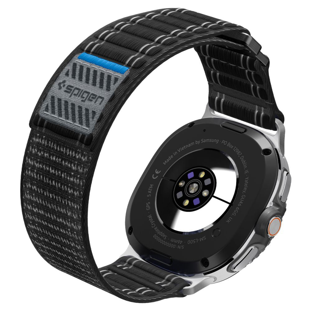 Spigen WBF0 band voor Samsung Galaxy Watch8 / Watch8 Classic Series, Zwart
