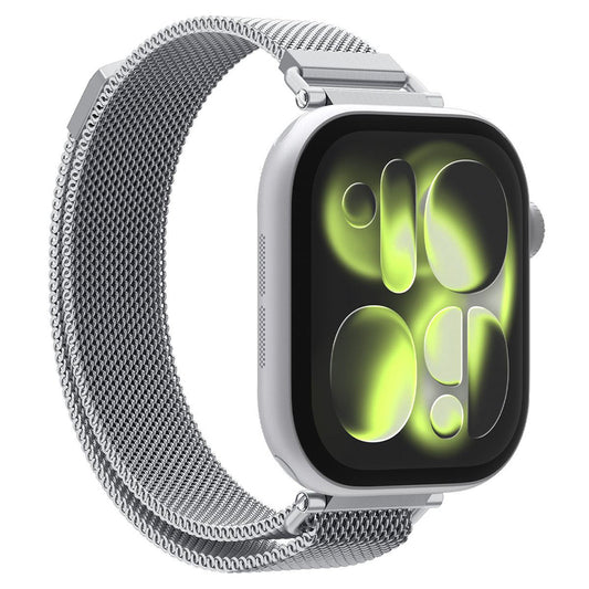 Spigen WBM4 band voor Apple Watch 42mm / 41mm / 40mm Series, Zilver AMP10498