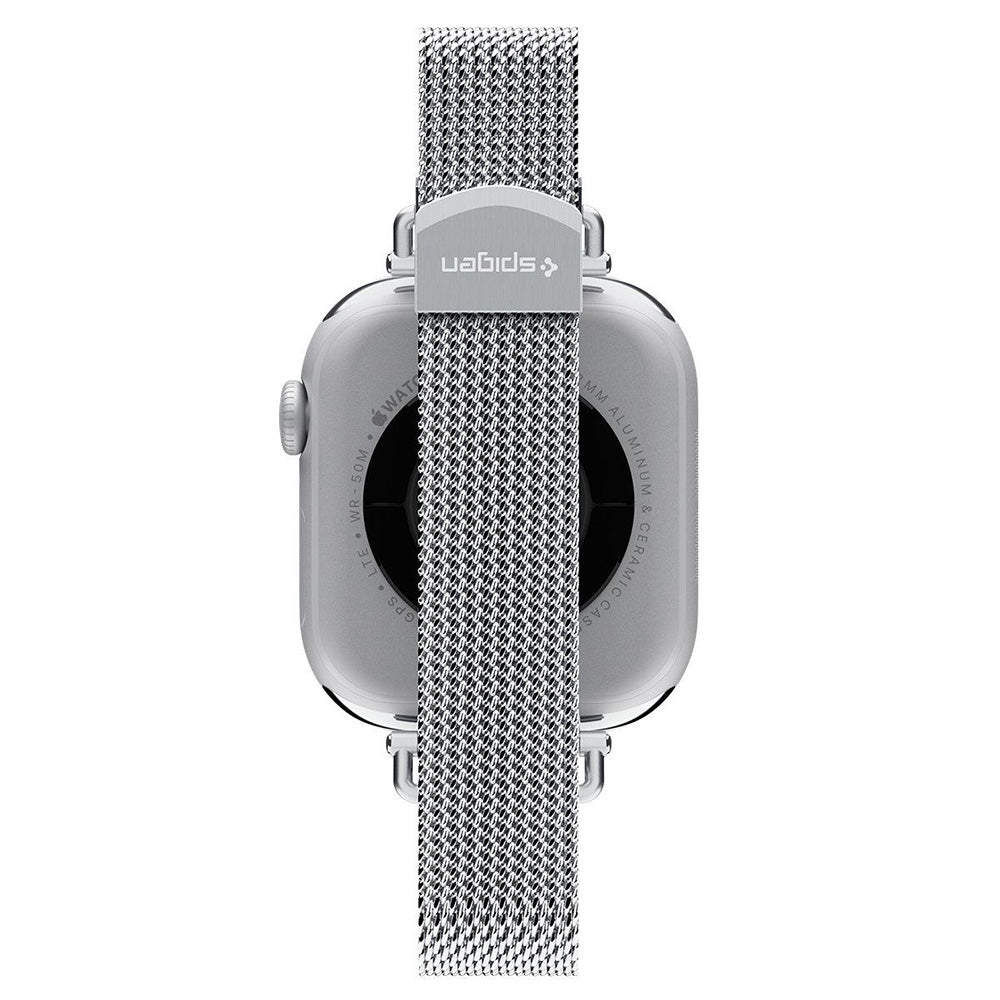 Spigen WBM4 Armband für Apple Watch 42mm / 41mm / 40mm Series, Silber AMP10498