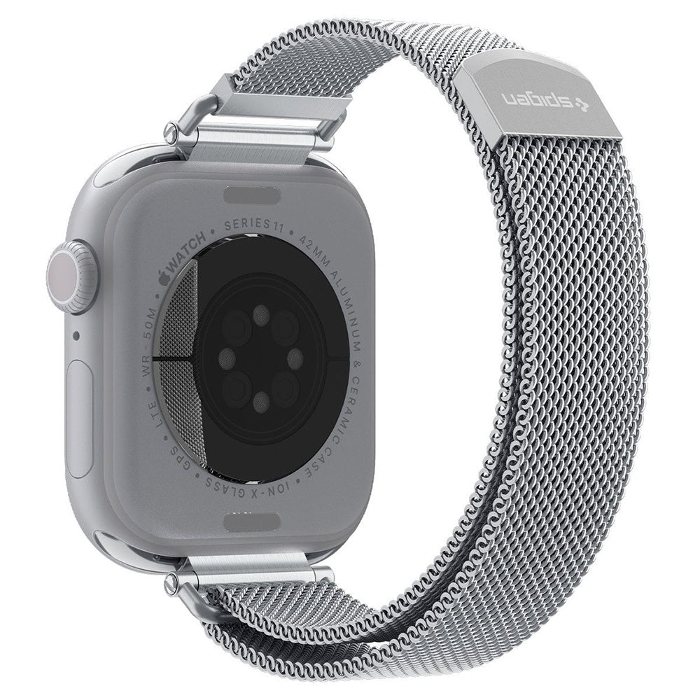 Spigen WBM4 Armband für Apple Watch 42mm / 41mm / 40mm Series, Silber AMP10498