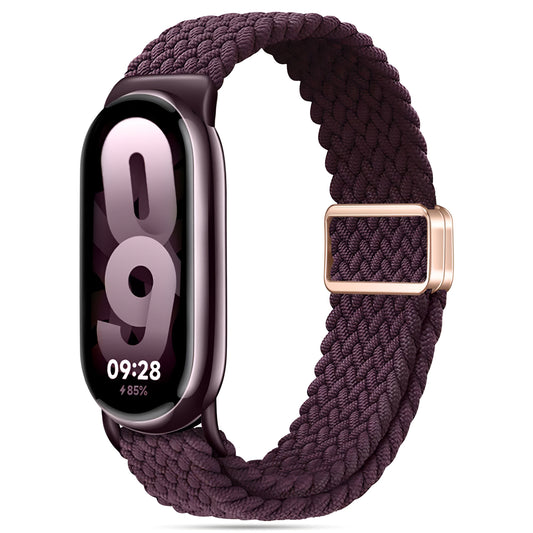 Tech-Protect Bracelet NylonMag pour Xiaomi Smart Band 8/9, Bourgogne 