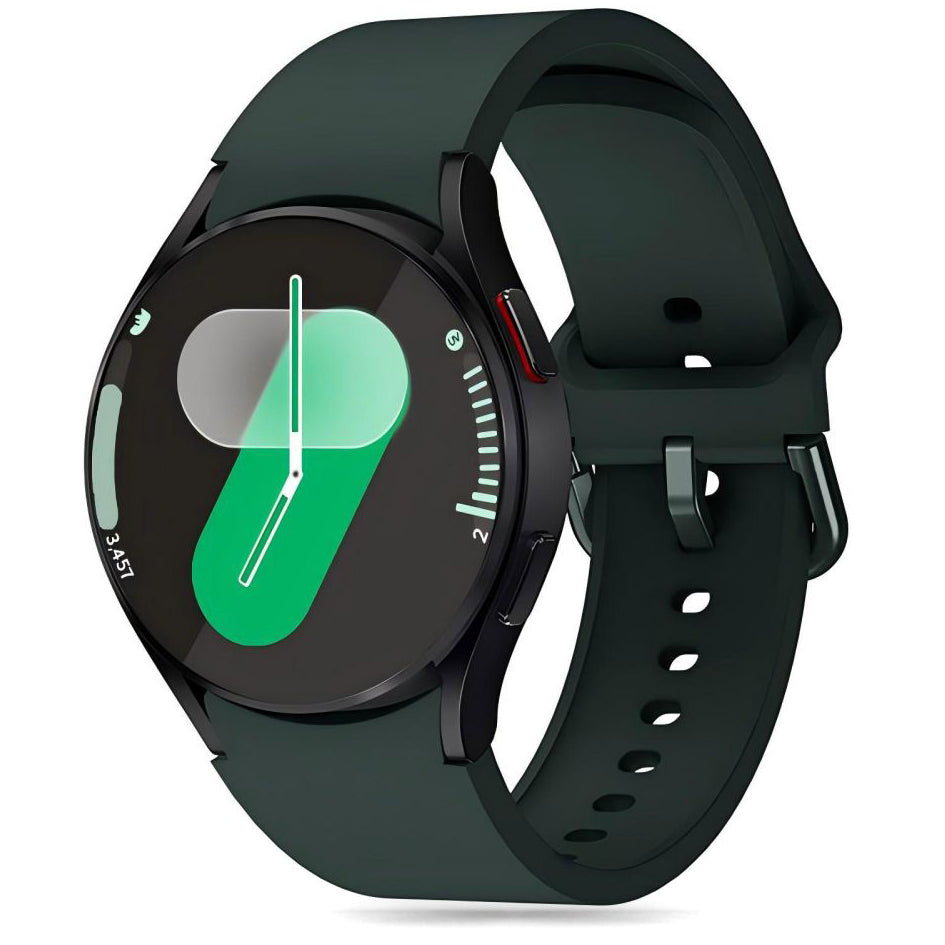 Tech-Protect Silicone Bandje voor Samsung Galaxy Watch7 / Watch FE / Watch6 / Watch5 / Watch4-serie, Groen 