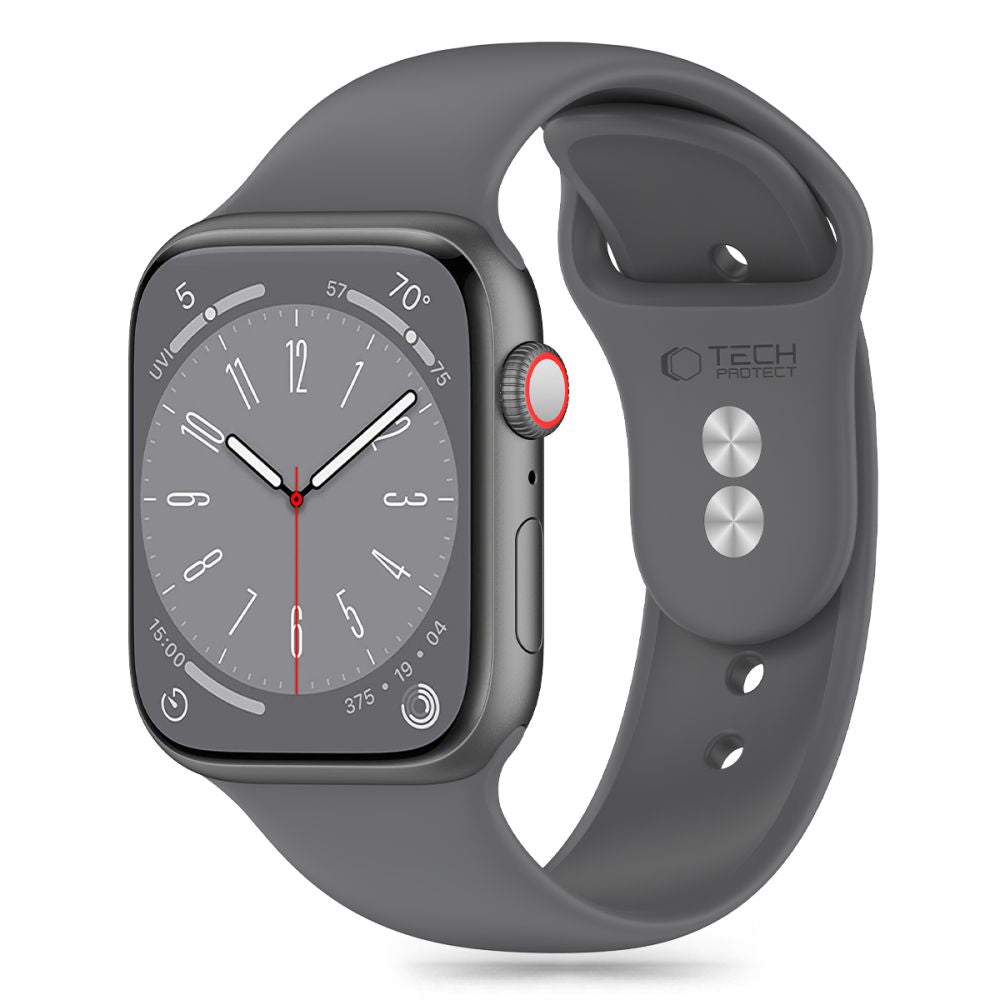 Tech-Protect - Bracelet en silicone pour Apple Watch 41mm / 40mm / 38mm, gris 