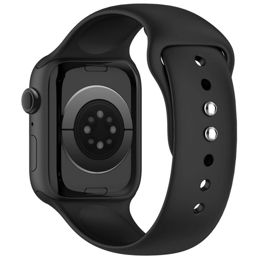 Bracelet Tech-Protect Silicone pour Apple Watch 49mm / 46mm / 45mm / 44mm Series, Noir