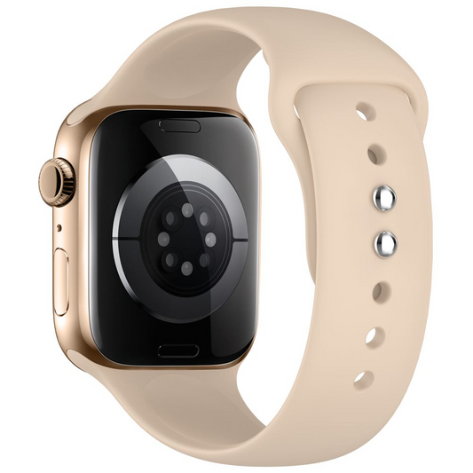 Bracelet Tech-Protect Silicone pour Apple Watch 49mm / 46mm / 45mm / 44mm Series, Beige