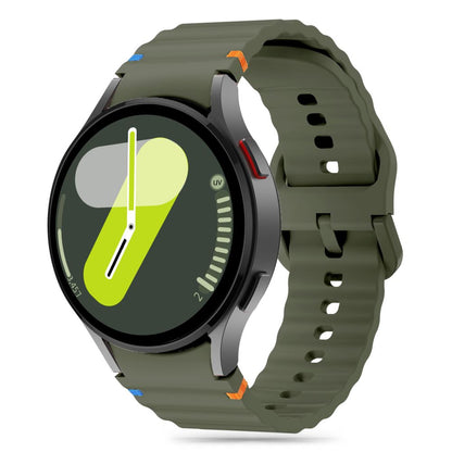 Tech-Protect Silicone Sportbandje voor Samsung Galaxy Watch7 / Watch FE / Watch6 / Watch5 / Watch4-serie, Khaki