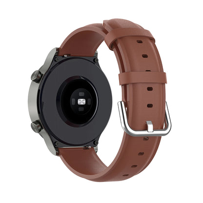 Techsuit W007PU Armband für Samsung Galaxy Watch / Huawei Watch Series, Braun