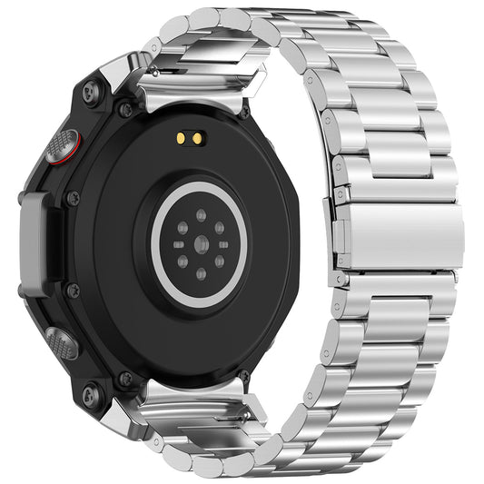 Techsuit W010 band voor Amazfit T-Rex 3, Zilver