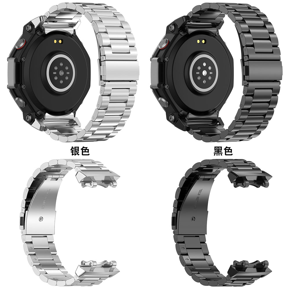Techsuit W010 band voor Amazfit T-Rex 3, Zilver