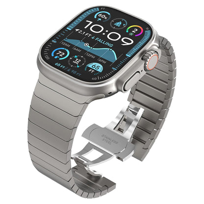 Techsuit W012 band voor Apple Watch 42mm / 41mm / 40mm / 38mm Series, Zilverkleurig