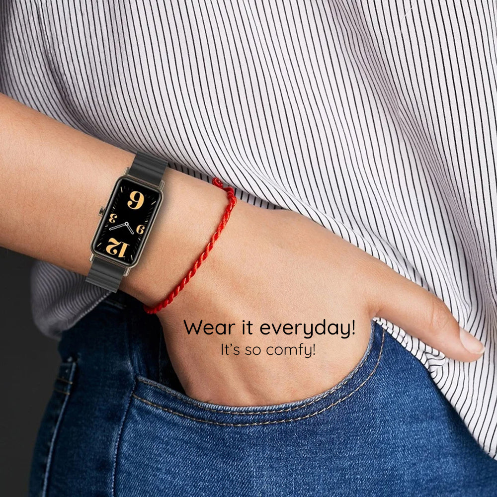 Techsuit W012 Armband für Apple Watch 49mm / 46mm / 45mm / 44mm / 42mm Serie, Silberfarben