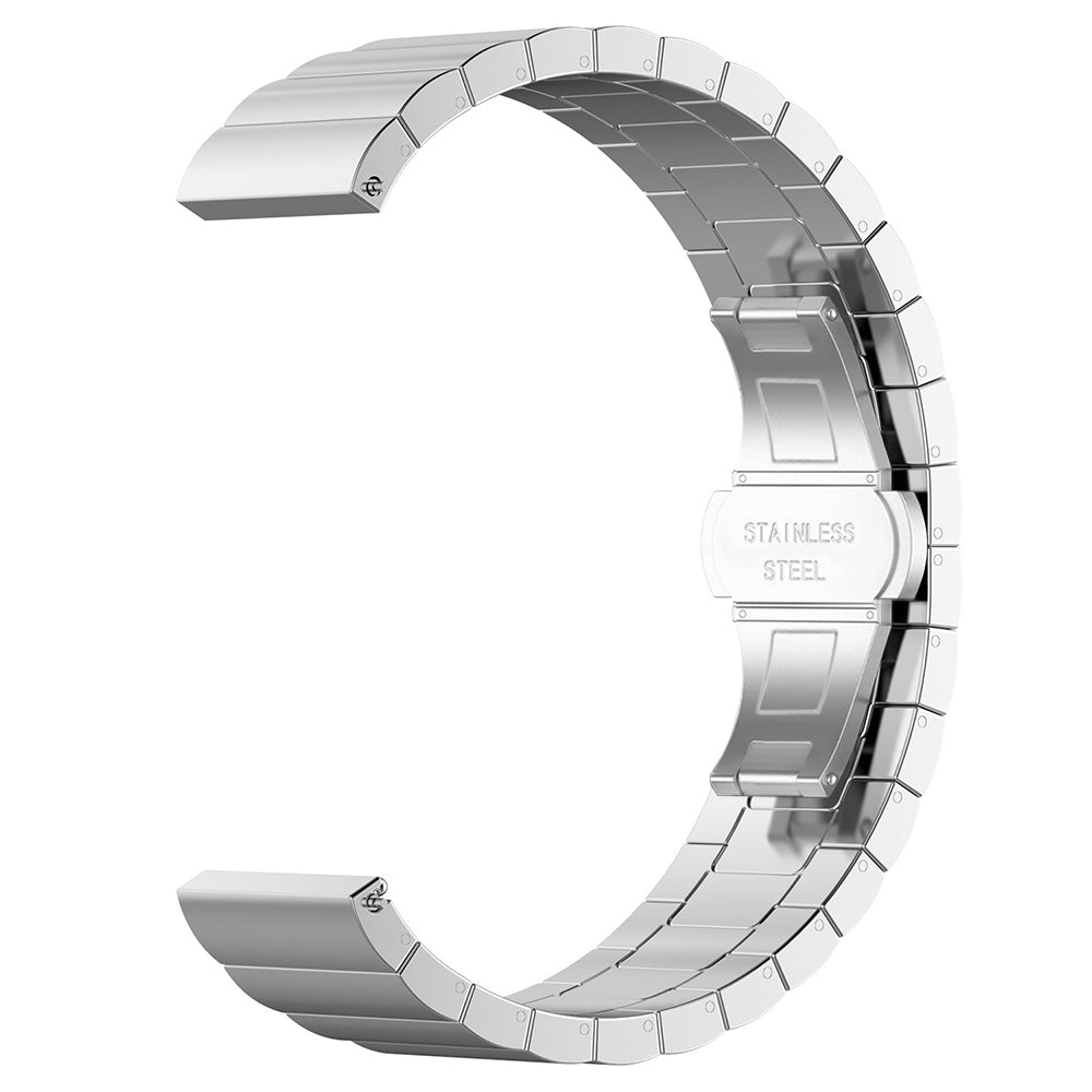 Techsuit W012 Armband für Samsung Galaxy Watch / Huawei Watch Series, 20mm, Silber