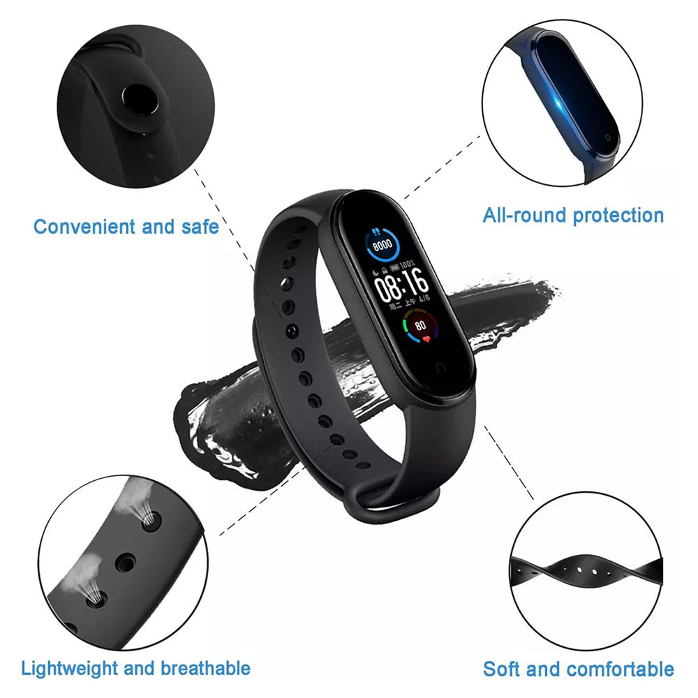 Bracelet Techsuit W013 pour Xiaomi Band / Amazfit Band Series, Bleu Foncé