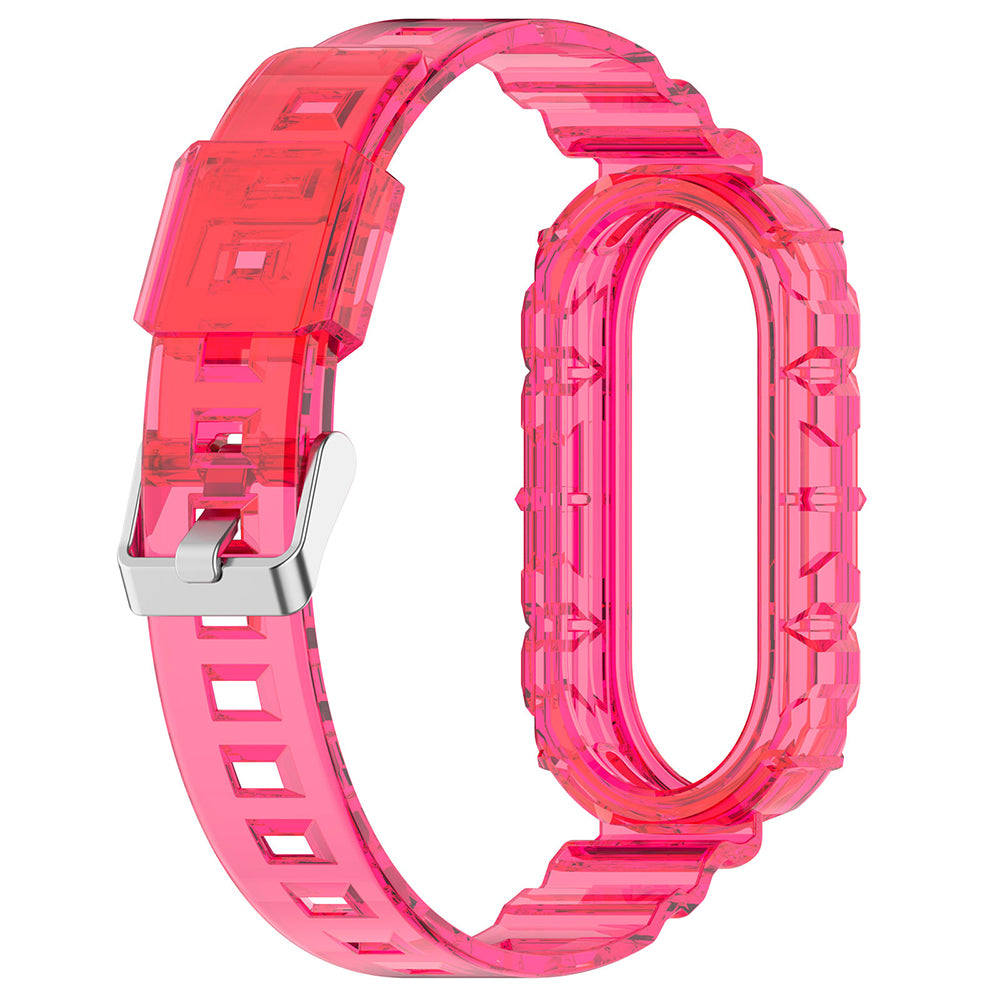Techsuit W017 Armband für Xiaomi Smart Band 9 / 8, Rosa Rot