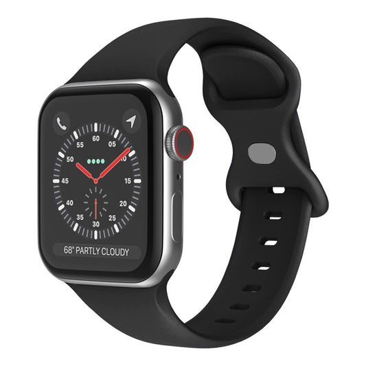 Techsuit W031 band voor Apple Watch 42mm / 41mm / 40mm / 38mm Series, Zwart