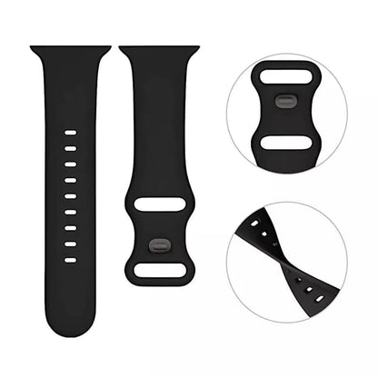 Bracelet Techsuit W031 pour Apple Watch 49mm / 46mm / 45mm / 44mm / 42mm Series, Noir