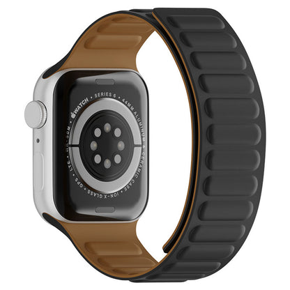 Techsuit W035 Armband für Apple Watch 49mm / 46mm / 45mm / 44mm / 42mm Serie, Schwarz