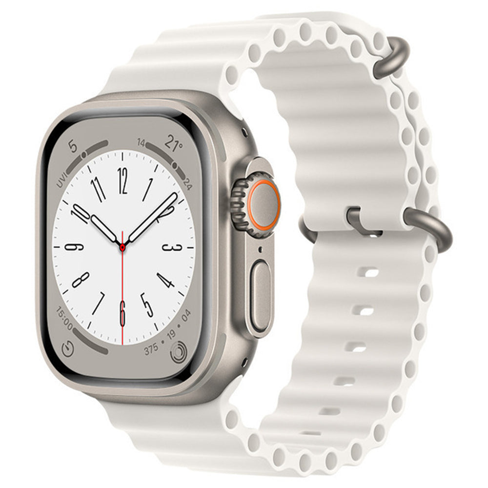 Bracelet Techsuit W038 pour Apple Watch 49mm / 46mm / 45mm / 44mm / 42mm Series, Blanc
