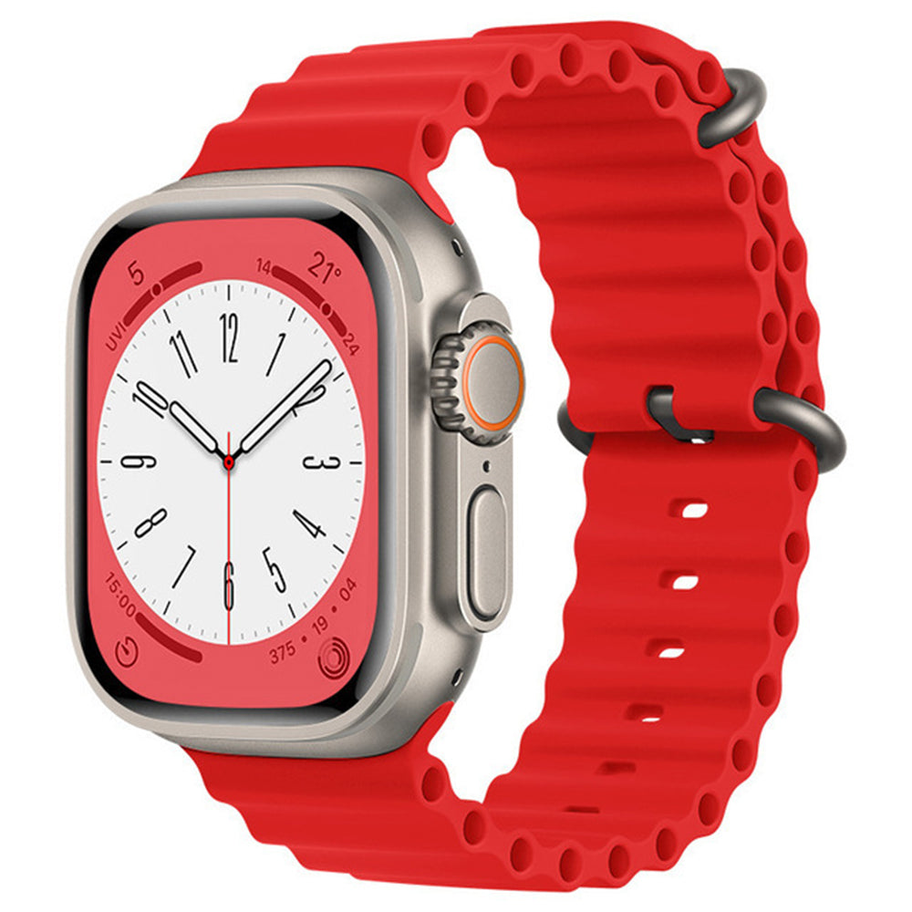 Techsuit W038 band voor Apple Watch 42mm / 41mm / 40mm / 38mm Series, Rood