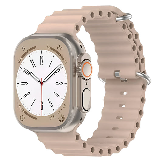 Techsuit W038 Armband für Apple Watch 49mm / 46mm / 45mm / 44mm / 42mm Serien, Braun