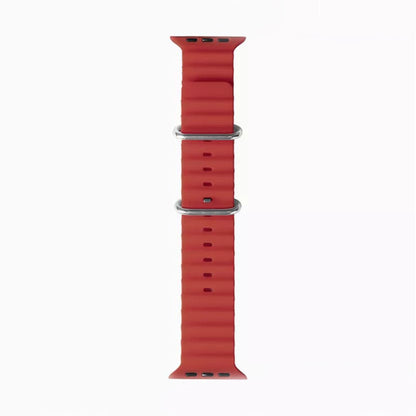 Techsuit W038 Strap for Apple Watch 49mm / 46mm / 45mm / 44mm / 42mm Series, Dark Red