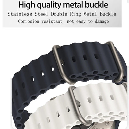 Techsuit W038 band voor Apple Watch 49mm / 46mm / 45mm / 44mm / 42mm Series, Donkergroen