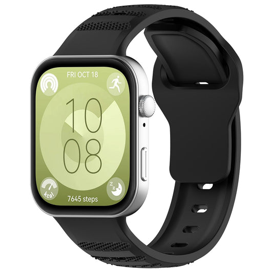 Techsuit W050 Armband für Huawei Watch Fit 4 Pro / Watch Fit 4 / Watch Fit 3, Schwarz