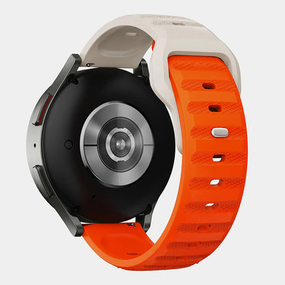 Techsuit W050 Armband für Huawei Watch / Xiaomi Watch Series, 22mm, Beige Orange