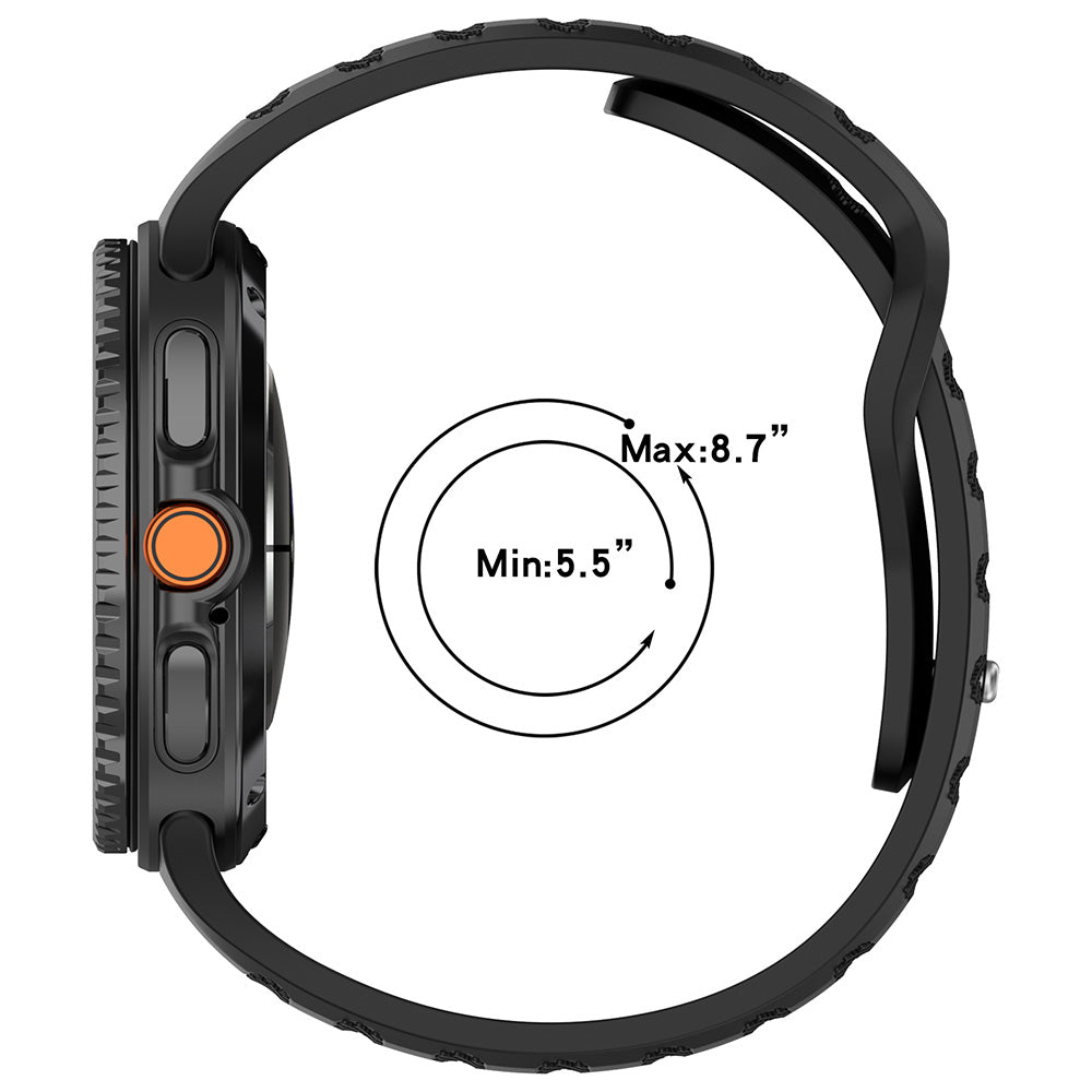 Techsuit W050 band voor Samsung Galaxy Watch 8 Classic / Watch8 44mm / Watch 8 40mm, Gri