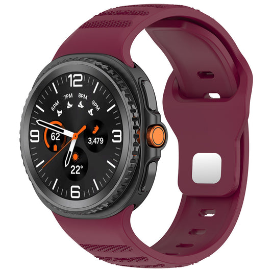 Techsuit W050 Armband für Samsung Galaxy Watch 8 Classic / Watch8 44mm / Watch 8 40mm, Kirschrot