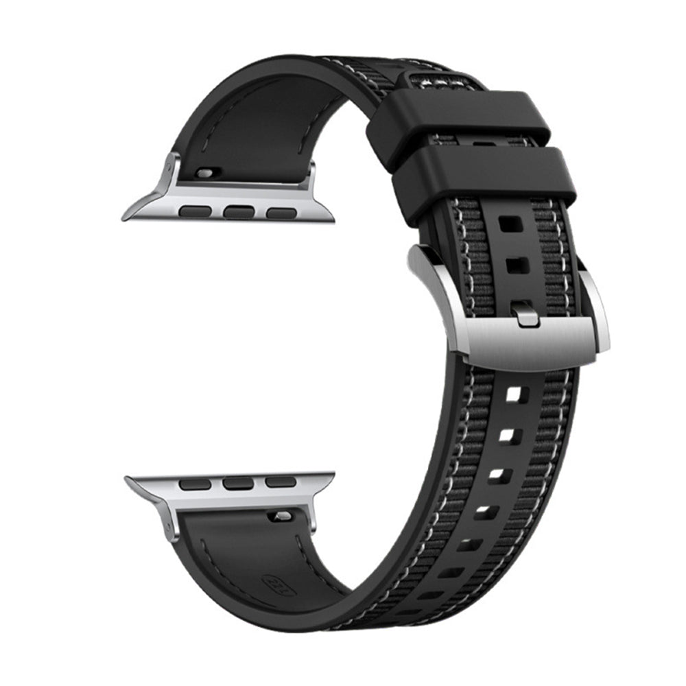 Techsuit W051 Strap for Apple Watch 42mm / 41mm / 40mm / 38mm Series, Black