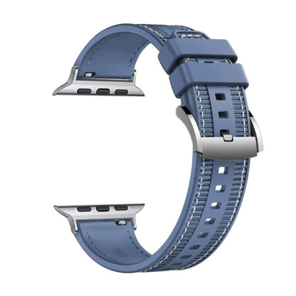 Techsuit W051 band voor Apple Watch 49mm / 46mm / 45mm / 44mm / 42mm Series, Donkerblauw