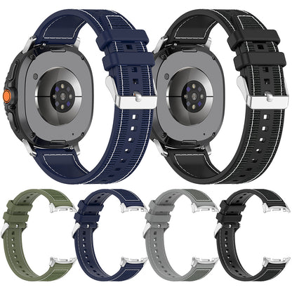 Bracelet Techsuit W051 pour Samsung Galaxy Watch 8 Classic / Watch8 44mm / Watch 8 40mm, Bleu Foncé