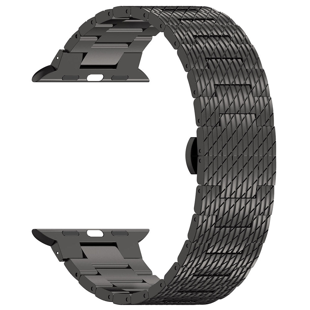Techsuit W052 band voor Apple Watch 42mm / 41mm / 40mm / 38mm Series, Zwart