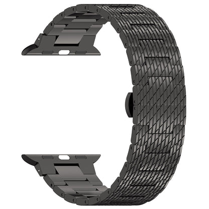 Techsuit W052 band voor Apple Watch 42mm / 41mm / 40mm / 38mm Series, Zwart