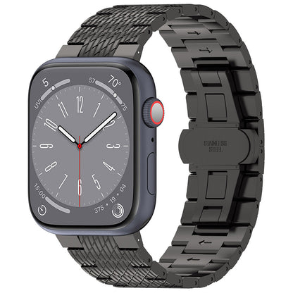 Techsuit W052 band voor Apple Watch 42mm / 41mm / 40mm / 38mm Series, Zwart