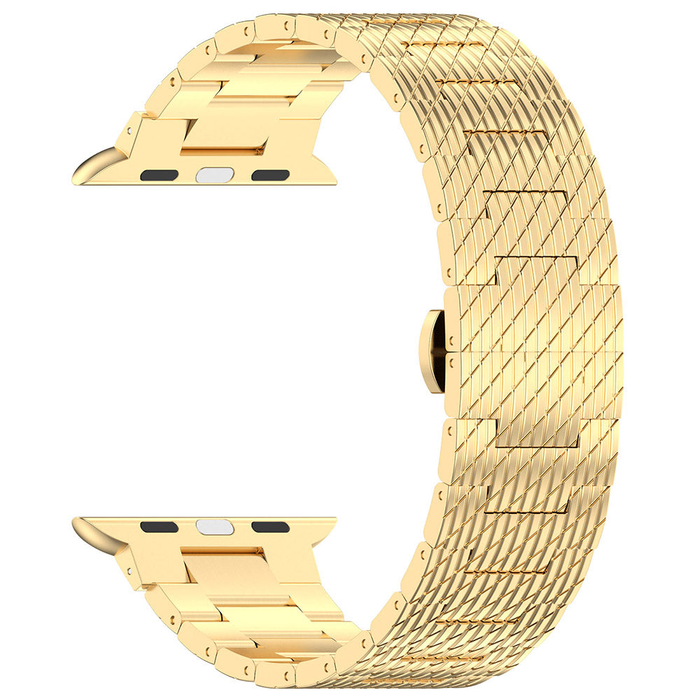 Techsuit W052 Armband für Apple Watch 49mm / 46mm / 45mm / 44mm / 42mm Serie, Goldfarben