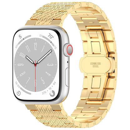 Techsuit W052 Armband für Apple Watch 49mm / 46mm / 45mm / 44mm / 42mm Serie, Goldfarben
